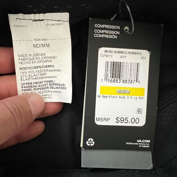 Under Armour UA Rush SmartForm 2.0 Compression Tights Shorts - Picture 10 of 11